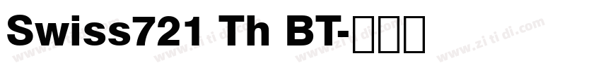 Swiss721 Th BT字体转换